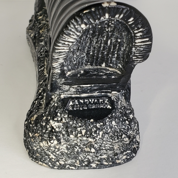 Vintage Aardvark Soapstone Covered Wagon Oxen Pioneer Sculpture - Picture 6 of 9